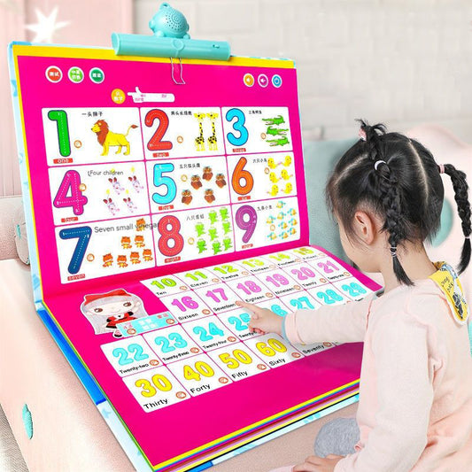 Learn Chinese,  Finger click reading,audio picture books, educational toys